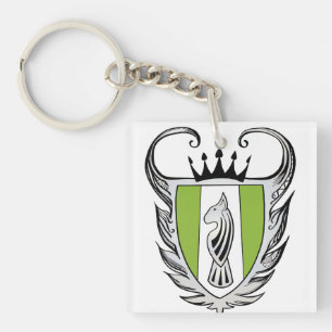 Royal Bull Terrier Keychain