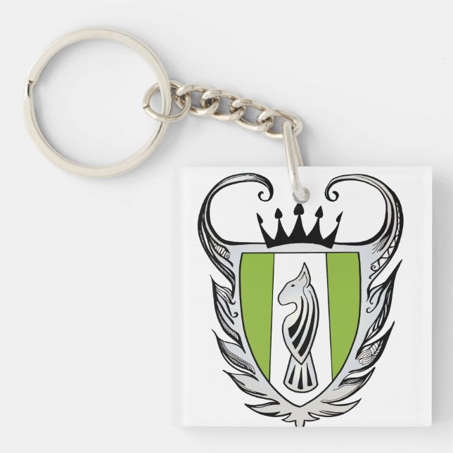 Royal Bull Terrier Keychain (Front)