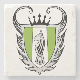 Royal Bull Terrier Stone Coaster