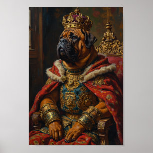 Royal Bullmastiff Portrait Poster