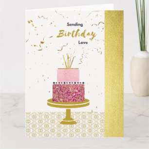 Royal Cake   Birthday Card