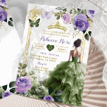 Royal Castle Purple Sage Green Princess 15 Años Invitation<br><div class="desc">Royal Castle Purple Sage Green Princess 15 Años Invitation</div>