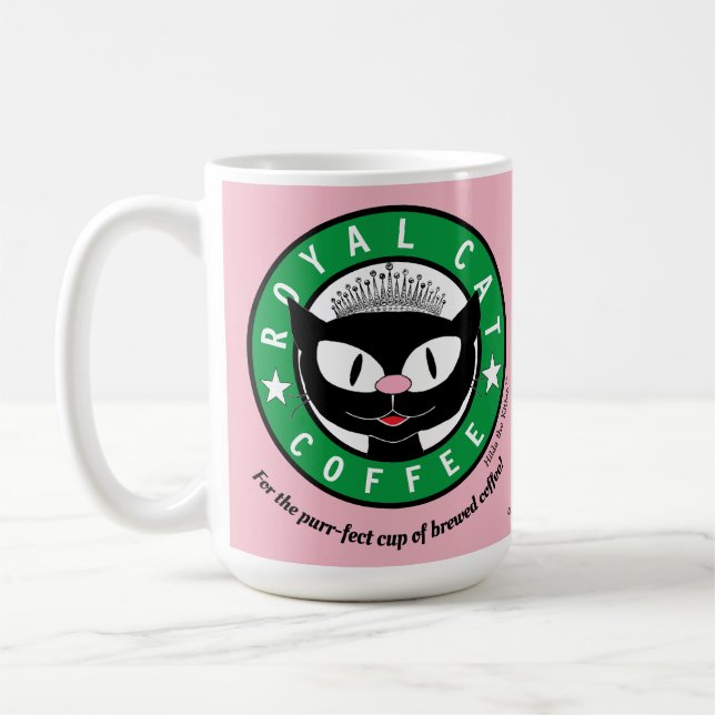 ROYAL CAT COFFEE Princess Cartoon Cat Mug (Left)