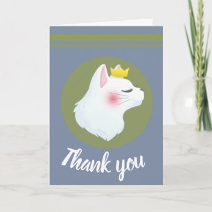 Royal Cat Thank You Card