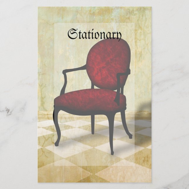 Royal Chair Stationery (Front)