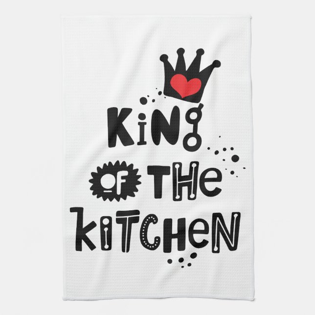 Royal Chef Apron: King of the Kitchen Kitchen Towel (Vertical)