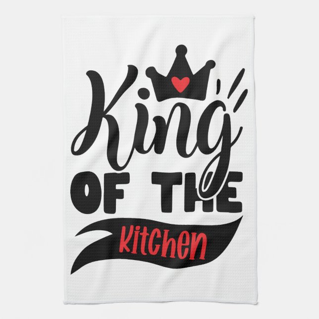Royal Chef Apron: King of the Kitchen Kitchen Towel (Vertical)