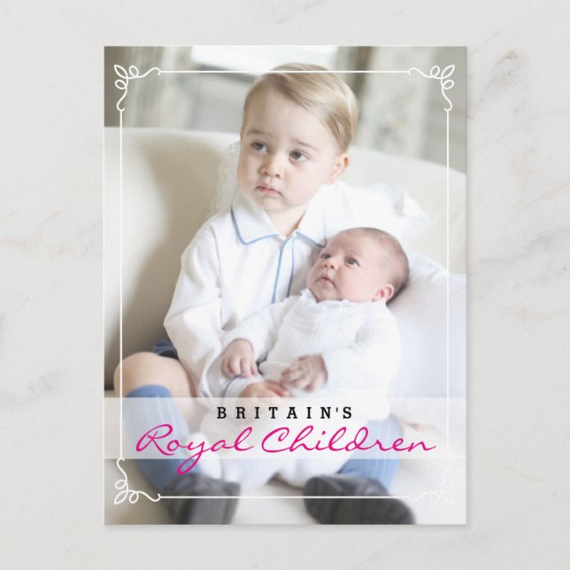 Royal Children - George & Charlotte Postcard (Front)