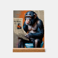 Royal chimp art Pop art chimpanzee Realistic