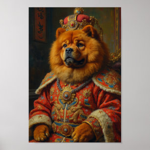 Royal Chow Chow Portrait Poster