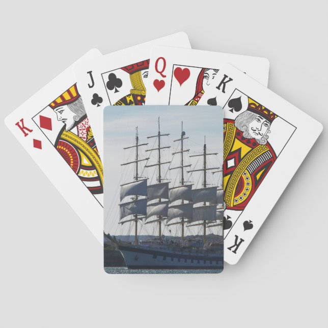 Royal Clipper Under Sail Bicycle Playing Cards (Back)