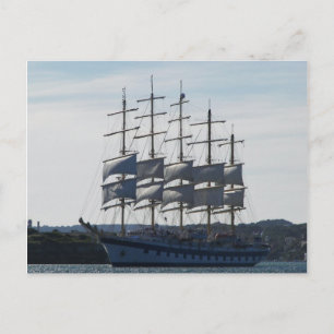 Royal Clipper Under Sail Postcard