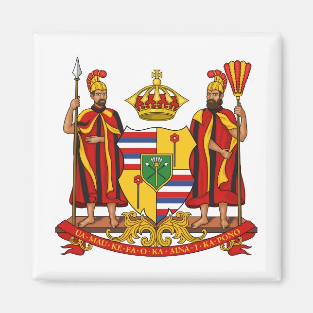 Royal Coat of Arms of the Kingdom of Hawaii Magnet (Front)