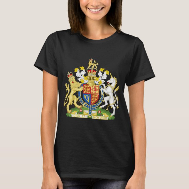 Royal Coat of Arms of the United Kingdom UK  T-Shi T-Shirt (Front)
