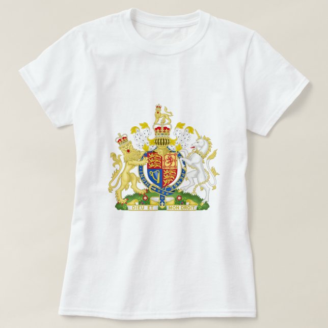 Royal Coat of Arms of the United Kingdom UK  T-Shi T-Shirt (Design Front)