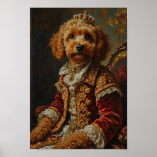 Royal Cockapoo Portrait Poster