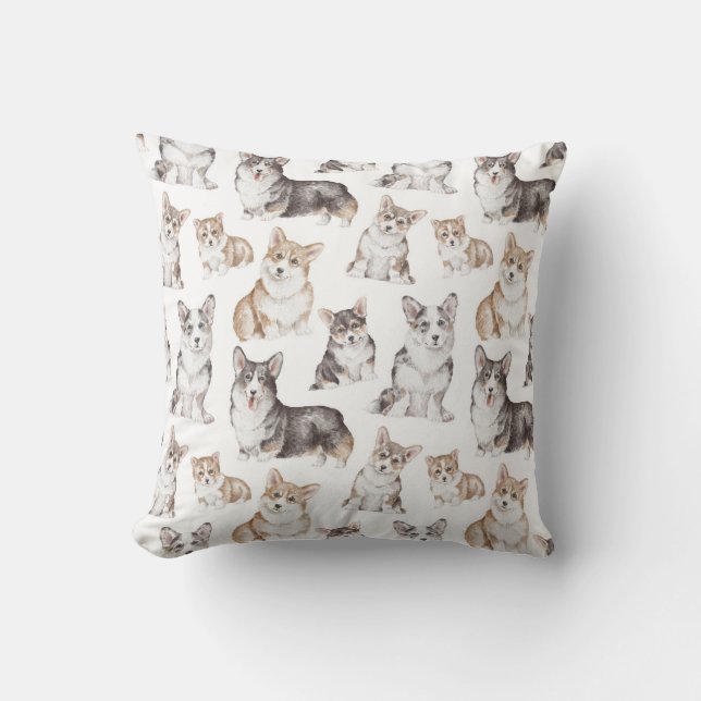Royal Corgi Design Pillow (Front)