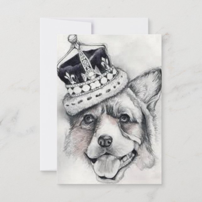 Royal Corgi Invitation (Front)