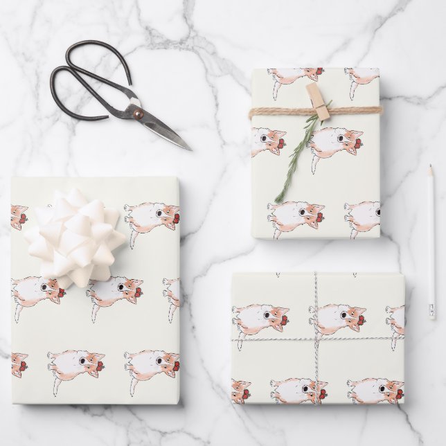 Royal corgi wrapping paper (Front)
