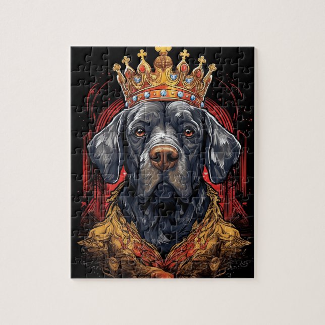 Royal Coronation King Charles Dog Funny Jigsaw Puz Jigsaw Puzzle (Vertical)