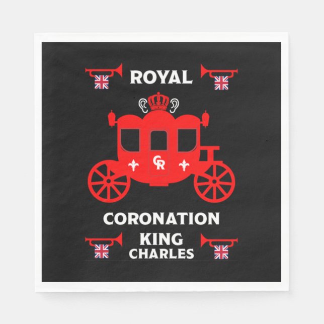 Royal Coronation King Charles III     Napkin (Front)
