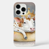 Royal Cow Dreaming on Cheese Throne               