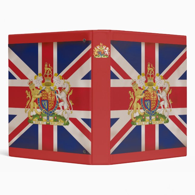 Royal Crest on Union Jack. Binder (Background)