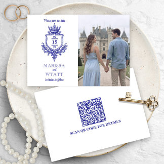 Royal Crest w/ Crown Medieval or Fantasy Save The Date