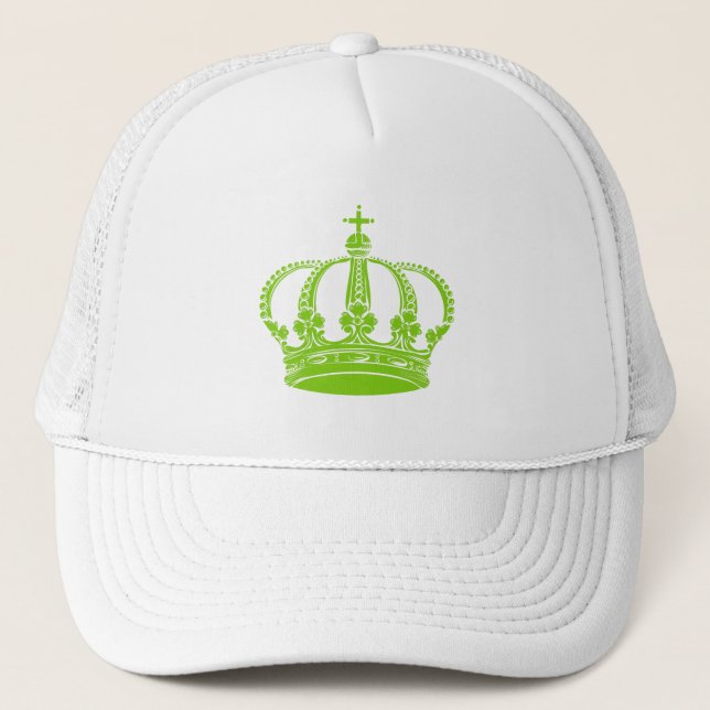Royal Crown 02 - Martian Green Trucker Hat (Front)