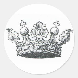 Royal Crown Classic Round Sticker
