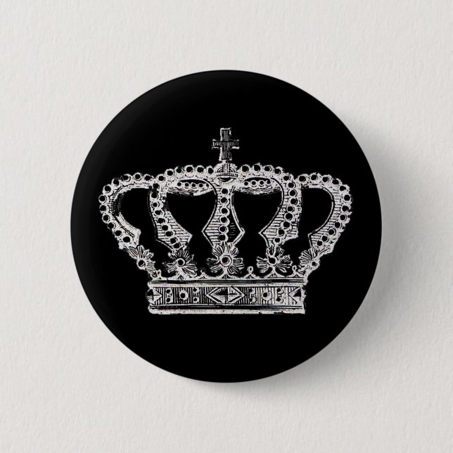 Royal Crown [Dark] 2 Inch Round Button (Front)