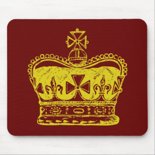 Royal Crown Graphic Mouse Pad
