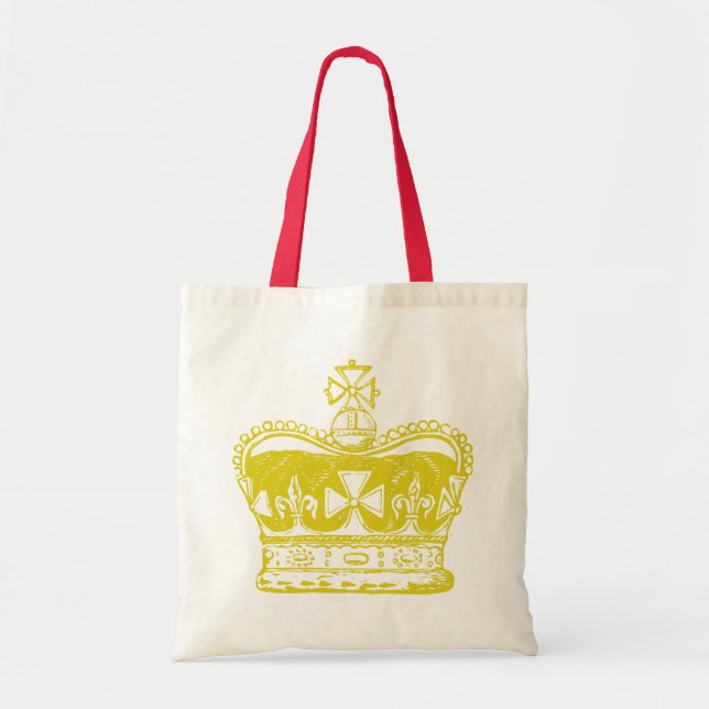 Royal Crown Graphic Tote Bag (Front)