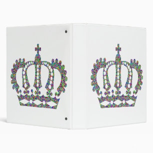 Royal Crown in patterns Binder