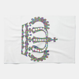 Royal Crown in patterns Kitchen Towel
