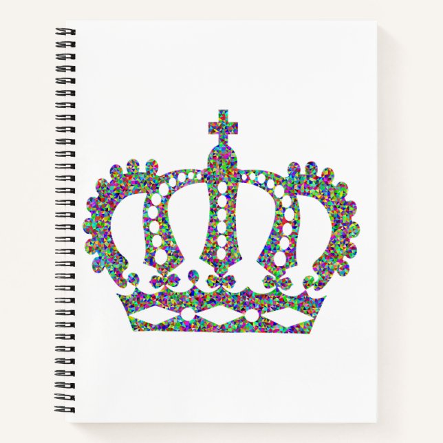 Royal Crown in patterns  Notebook (Front)