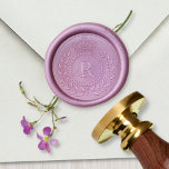 Royal Crown Laurel Wreath Classic Monogrammed Wax Seal Stamp<br><div class="desc">This royalty-inspired wax seal stamp includes an elegant laurel wreath and crown motif. Your personalized monogram letter fills the centre. Use the easy template to add your text. Choose your own wax stamp style size and wax bead colour.</div>