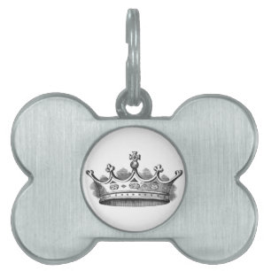 Royal Crown Pet Name Tag