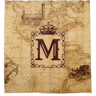 Royal Crown Vintage Name Pattern Beige
