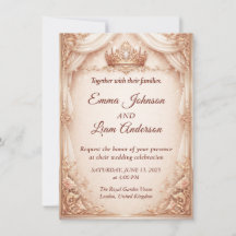Royal Crown Wedding Invitation