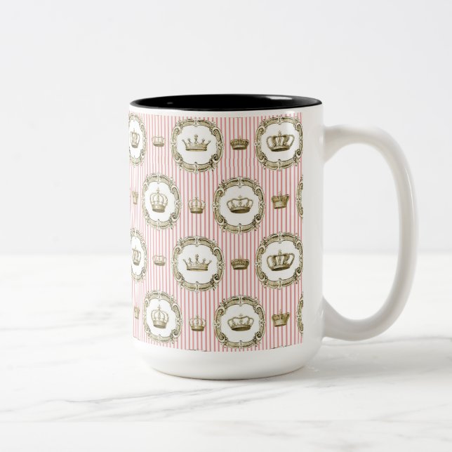 Royal Crowns Two-Tone Coffee Mug (Right)
