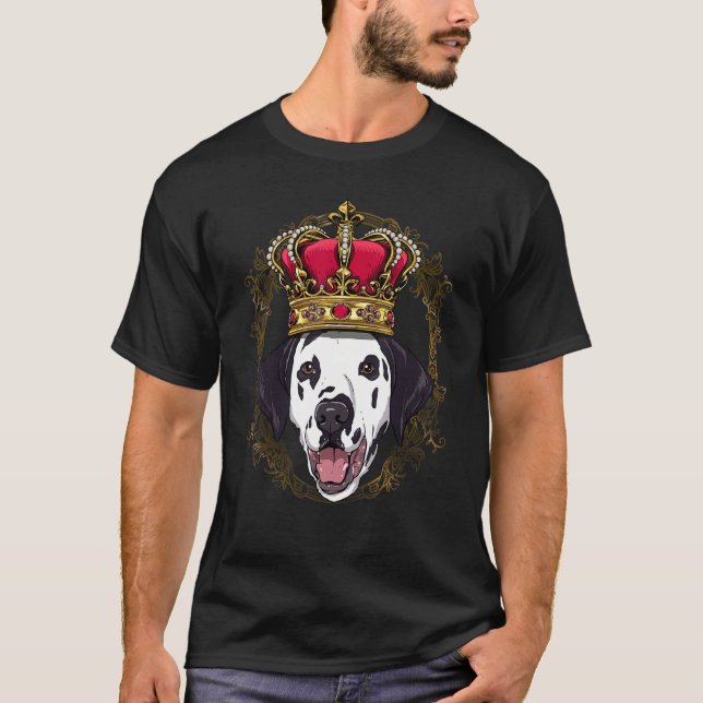 Royal Dalmatian King Queen Princess Puppy Carriage T-Shirt (Front)