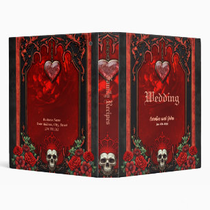 Royal darkness, a gothic heart and skull. binder