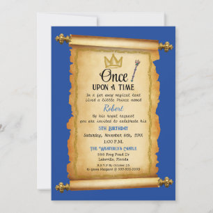 Royal Decree Prince Birthday  Invitation