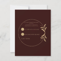Royal Deep Burgundy RSVP Card