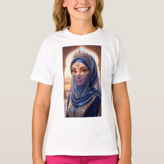 Royal Desert Princess Hijab Portrait T-Shirt