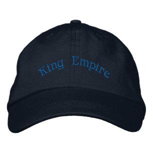 Royal Dynasty Inspired Navy Elegant Accessory-Hat Embroidered Hat