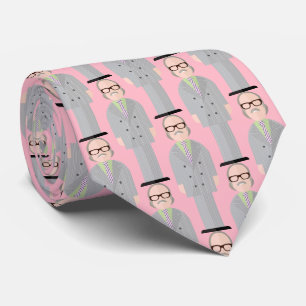 Royal – Eccentric Character Pattern Tie (Pink)