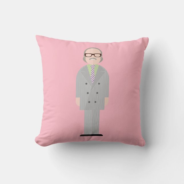 Royal - Eccentric Character Throw Pillow (Front)
