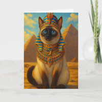 Royal Egyptian Pharaoh Cat in Desert              